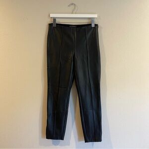 Banana Republic Vegan Leather Devon Leggings Size 8 Petite Black